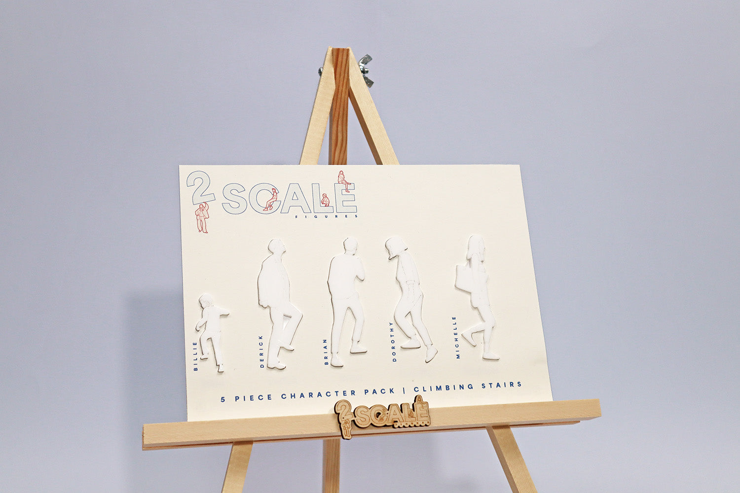 5 Piece Character Set Climbing Stairs