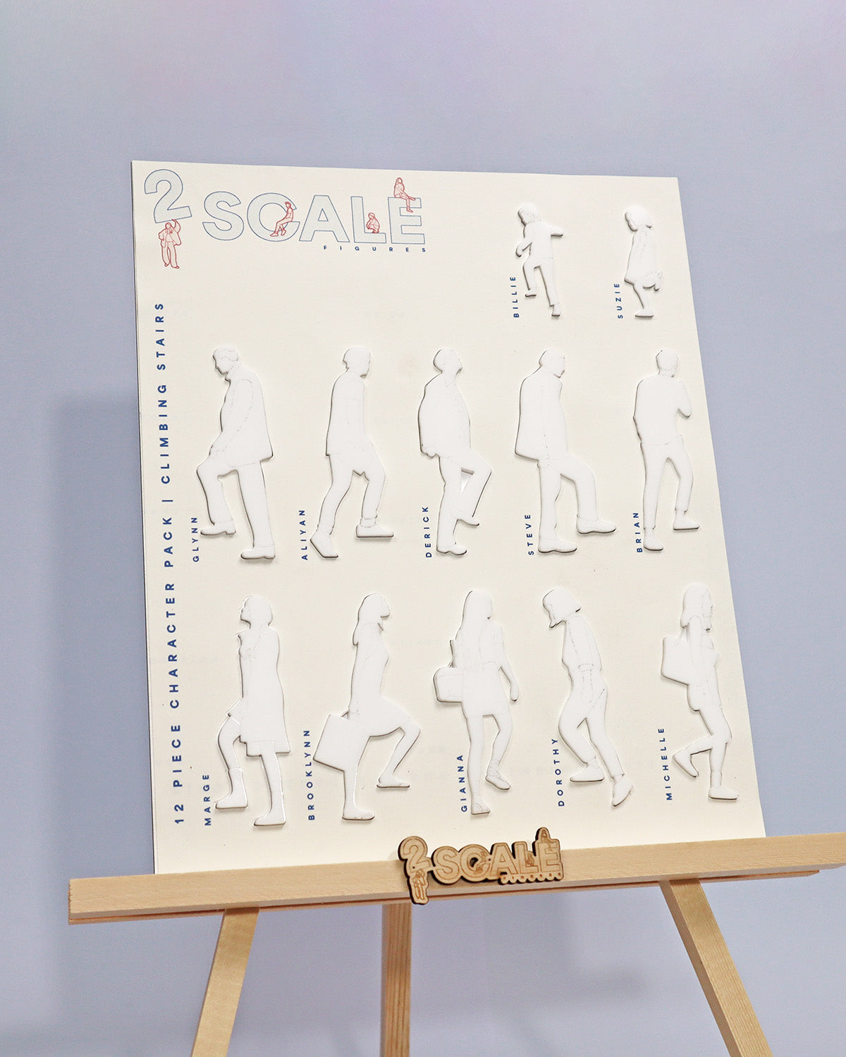 12 Piece Character Set Climbing Stairs
