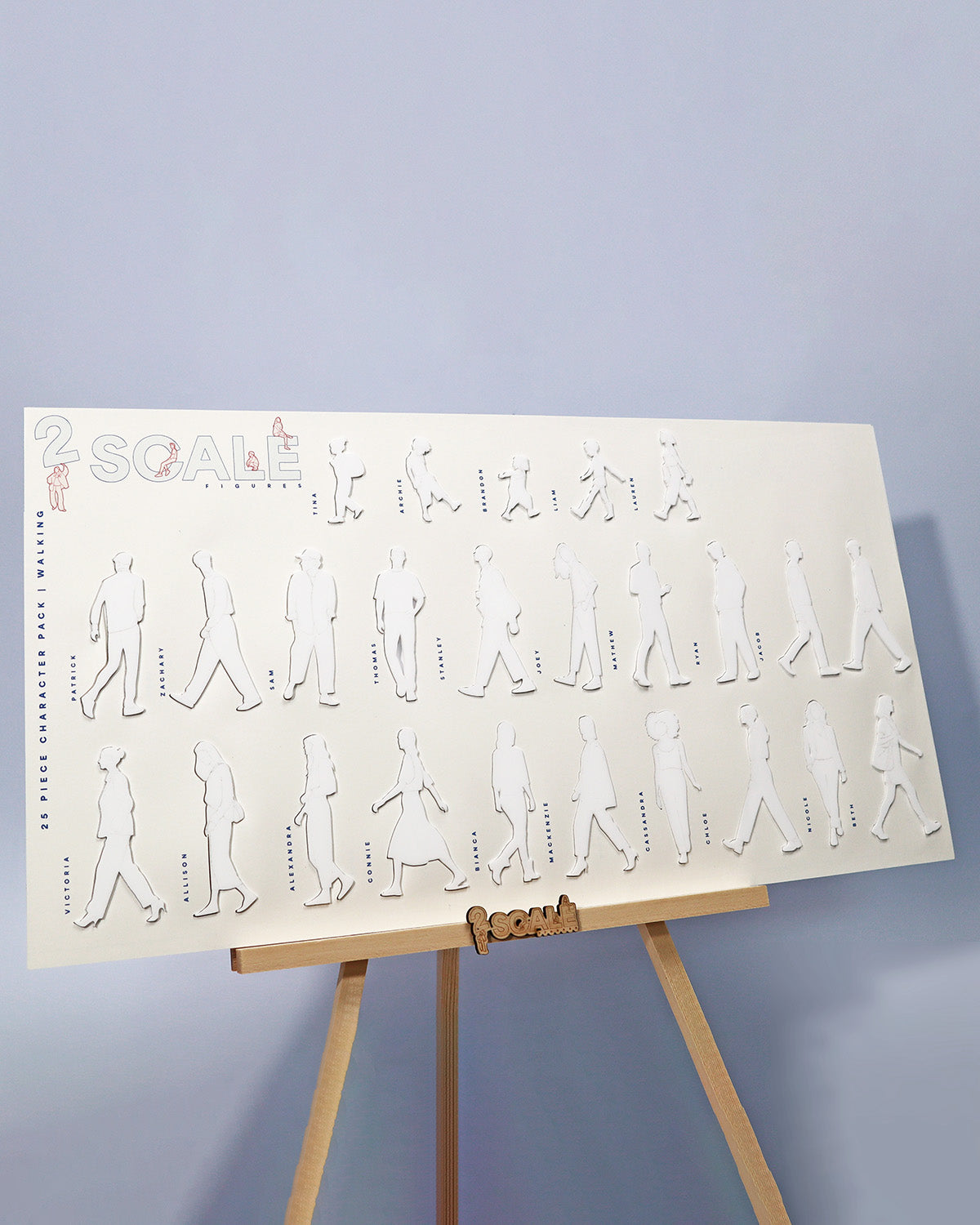 25 Piece Character Set Walking