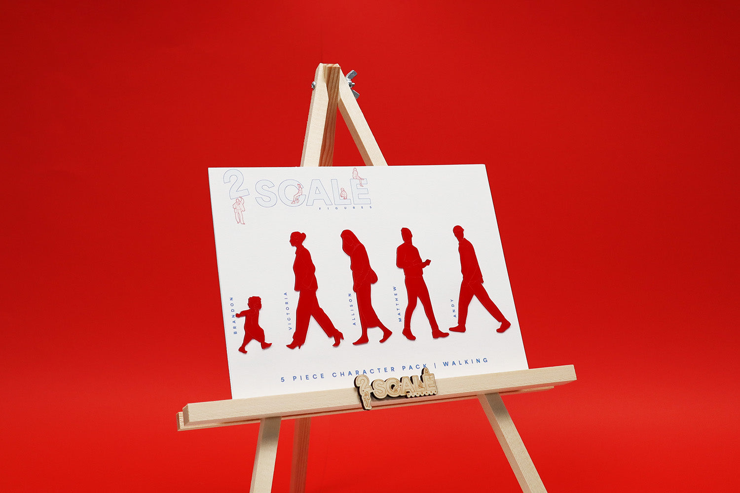 5 Piece Character Set Walking