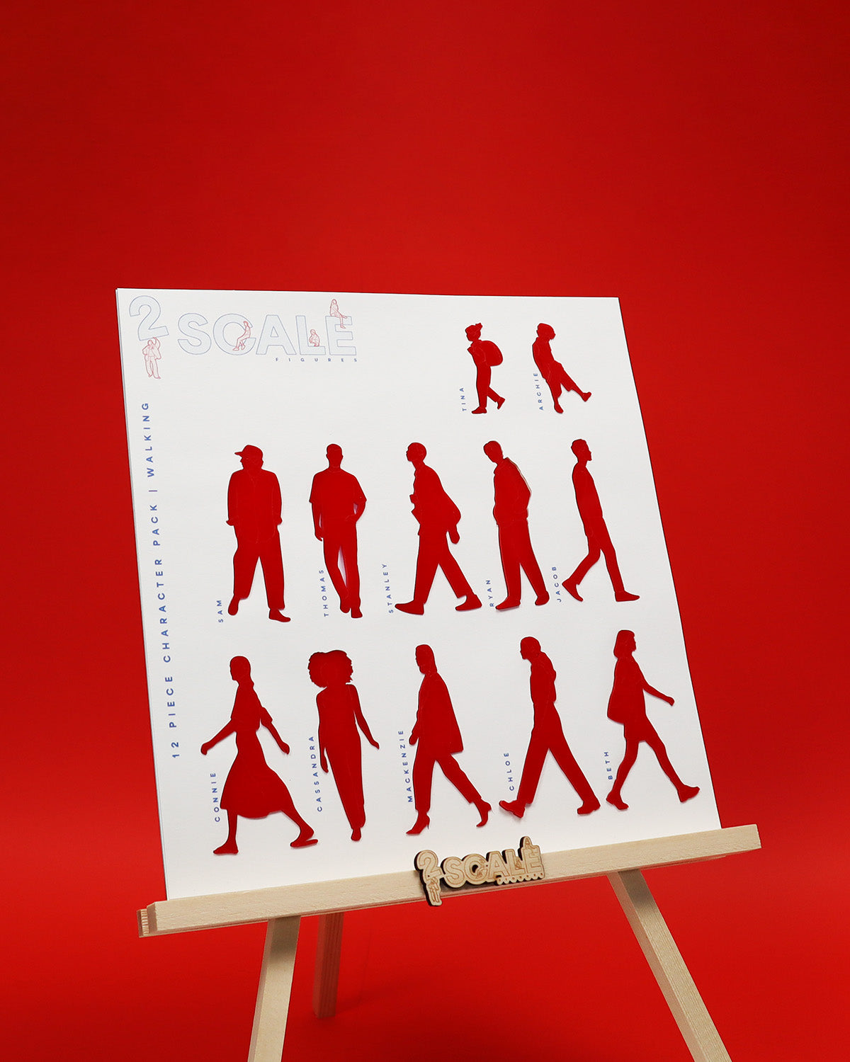 12 Piece Character Set Walking
