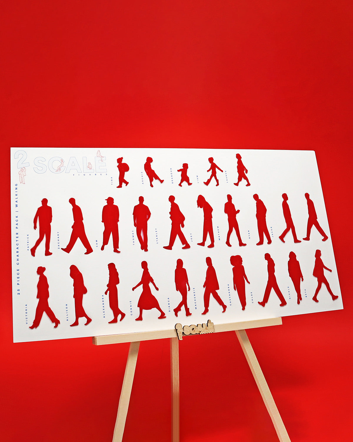 25 Piece Character Set Walking