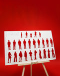 25 Piece Character Set Standing