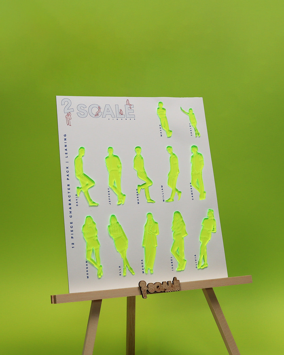 12 Piece Character Set Leaning