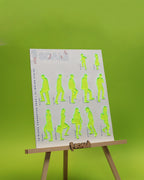 12 Piece Character Set Climbing Stairs