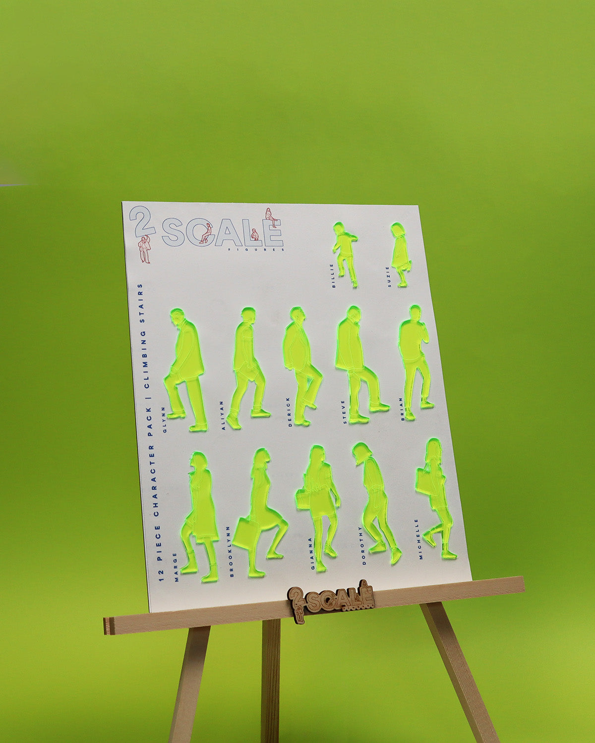 12 Piece Character Set Climbing Stairs