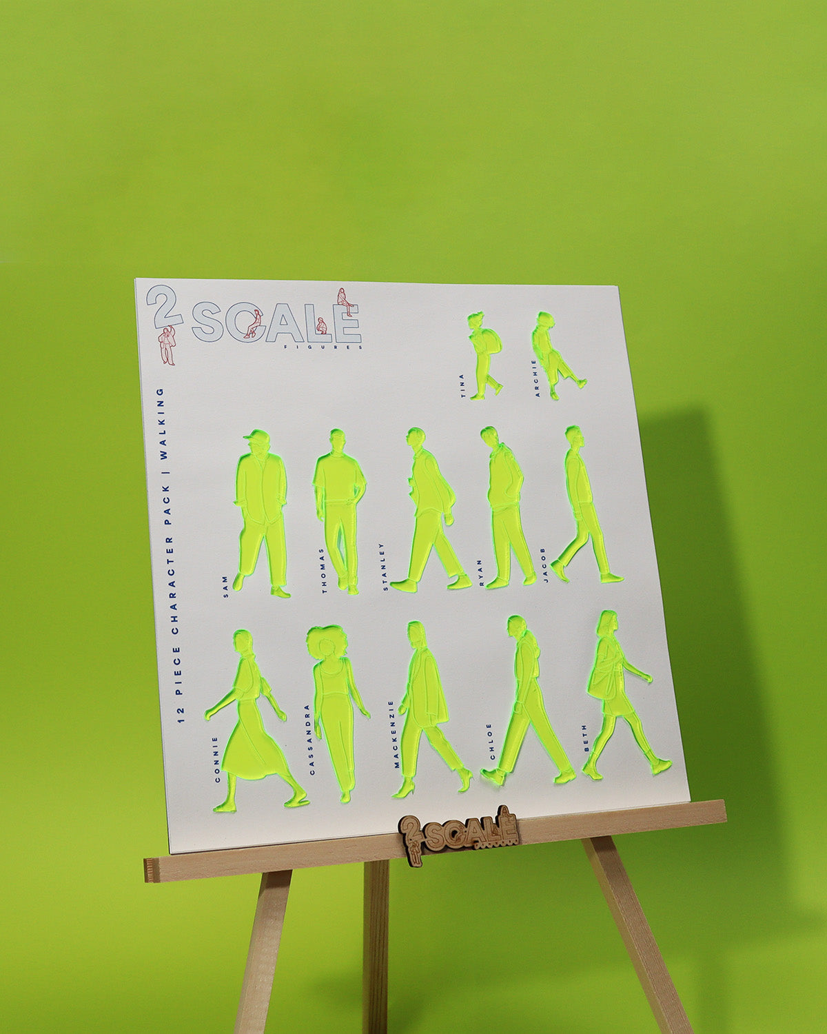 12 Piece Character Set Walking