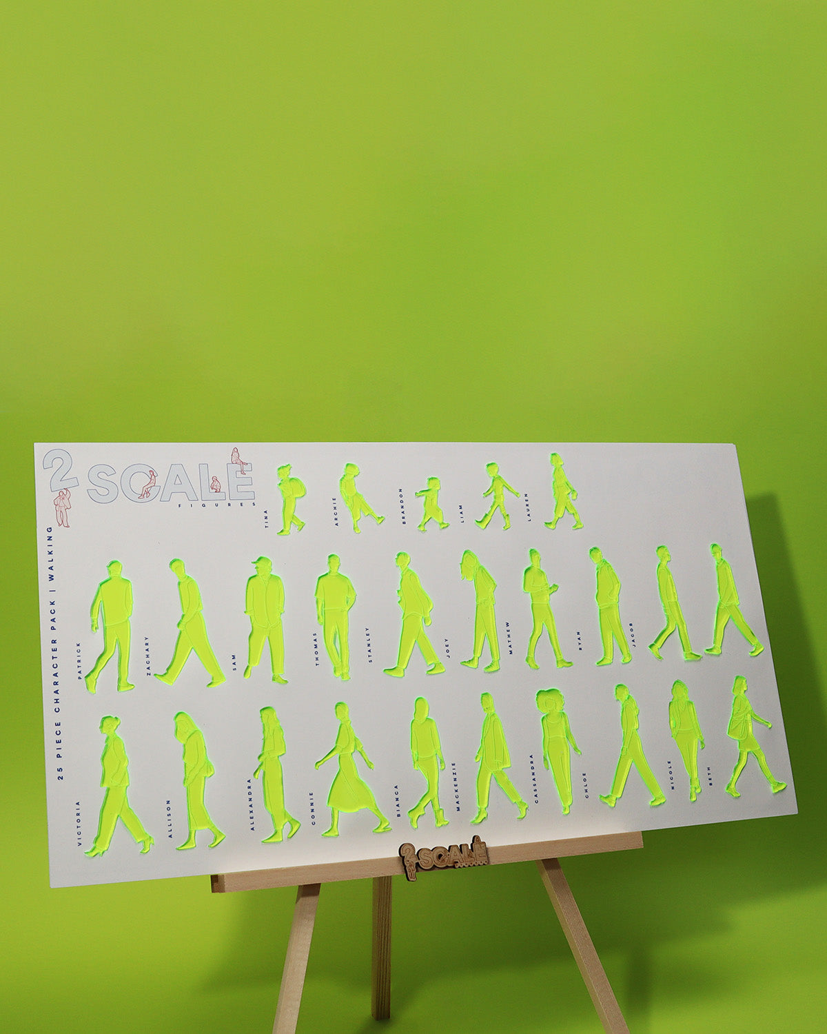 25 Piece Character Set Walking
