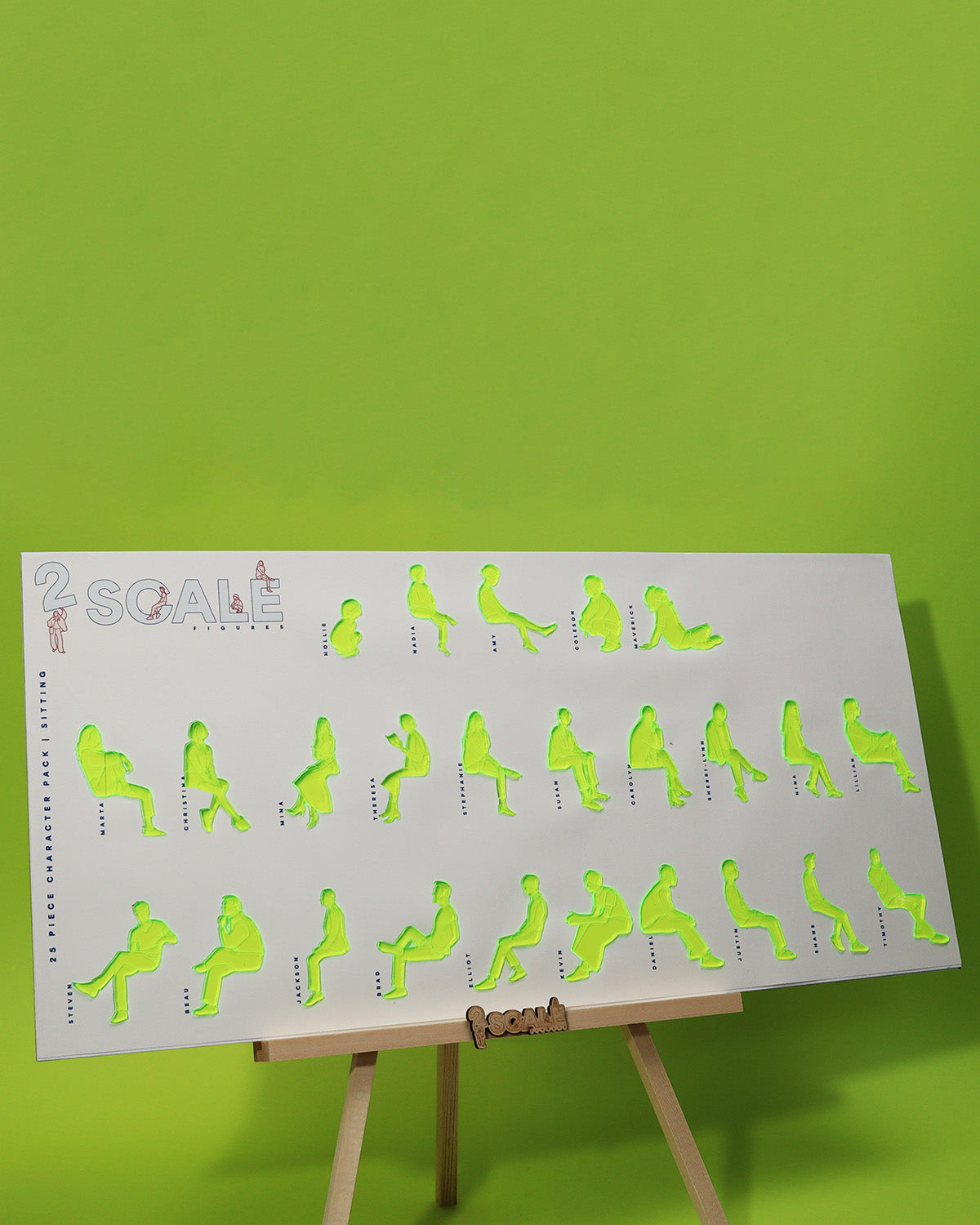 25 Piece Character Set Sitting