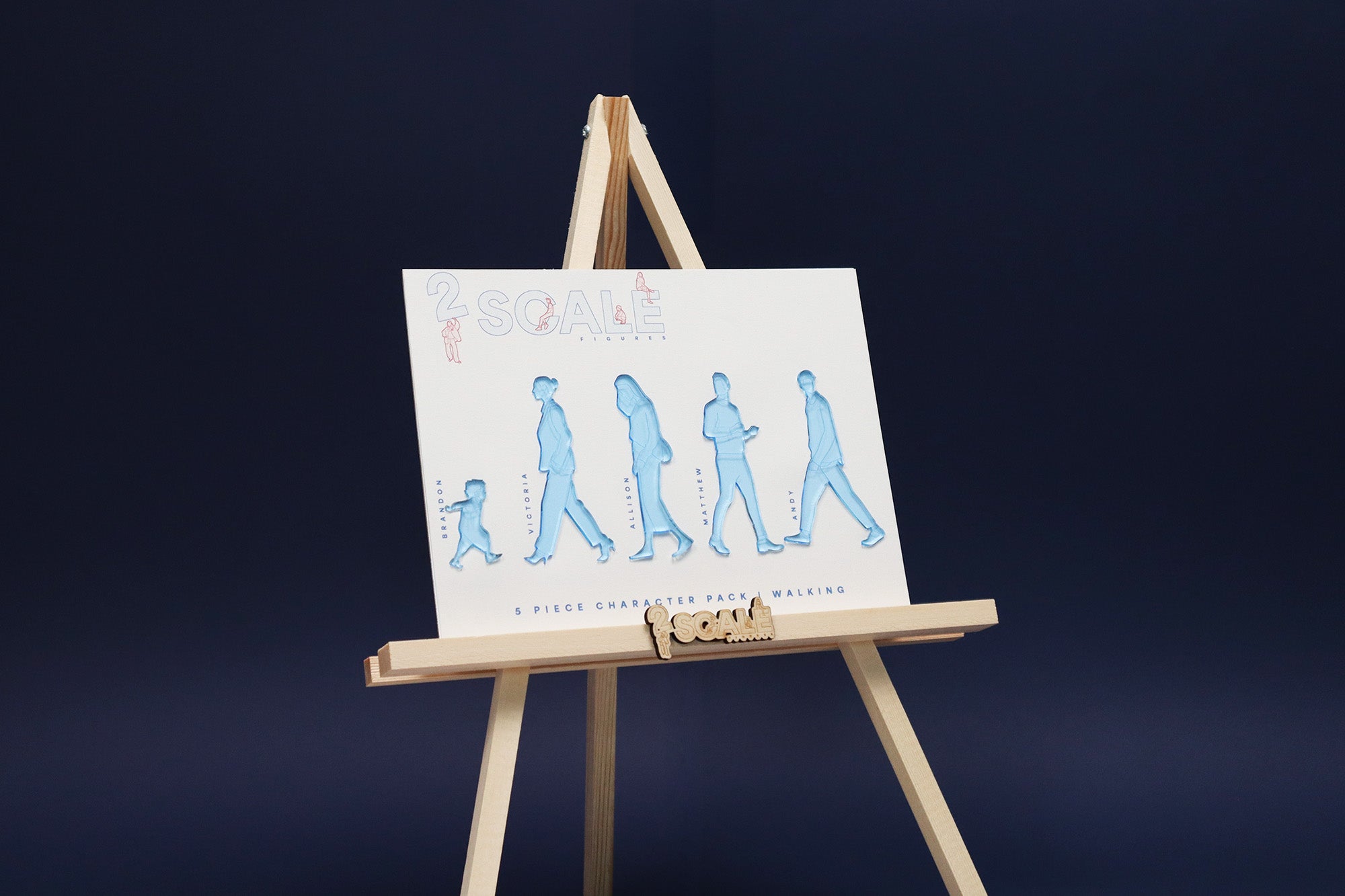 5 Piece Character Set Walking