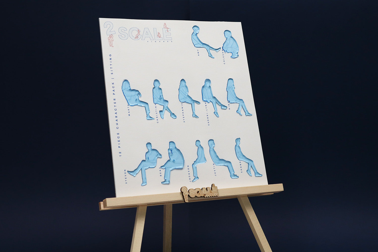 12 Piece Character Set Sitting