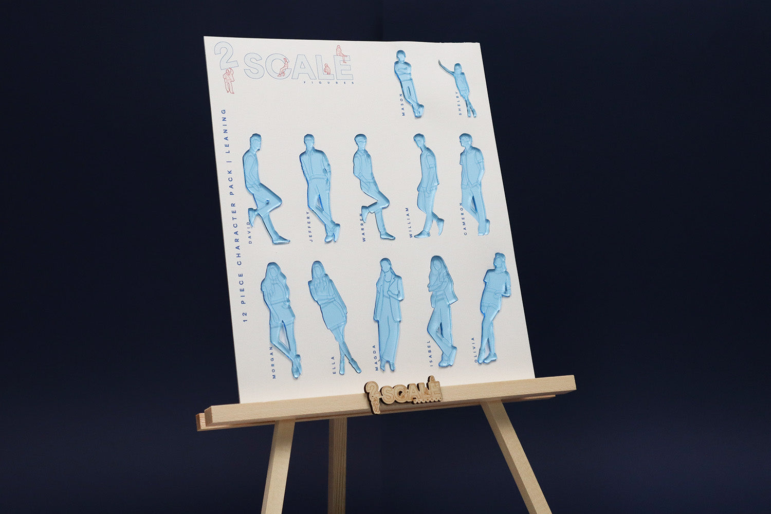 12 Piece Character Set Leaning