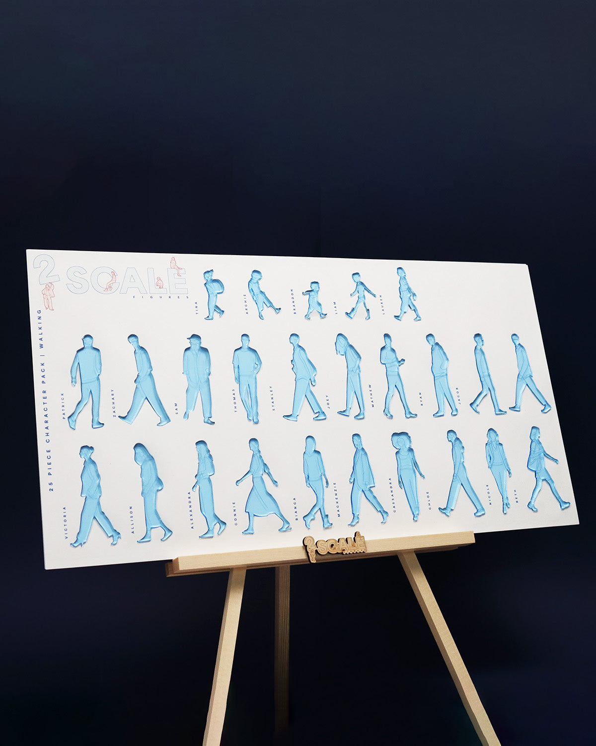 25 Piece Character Set Walking