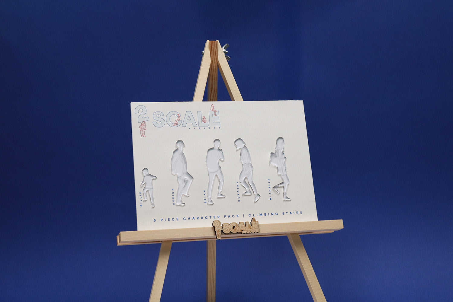5 Piece Character Set Climbing Stairs