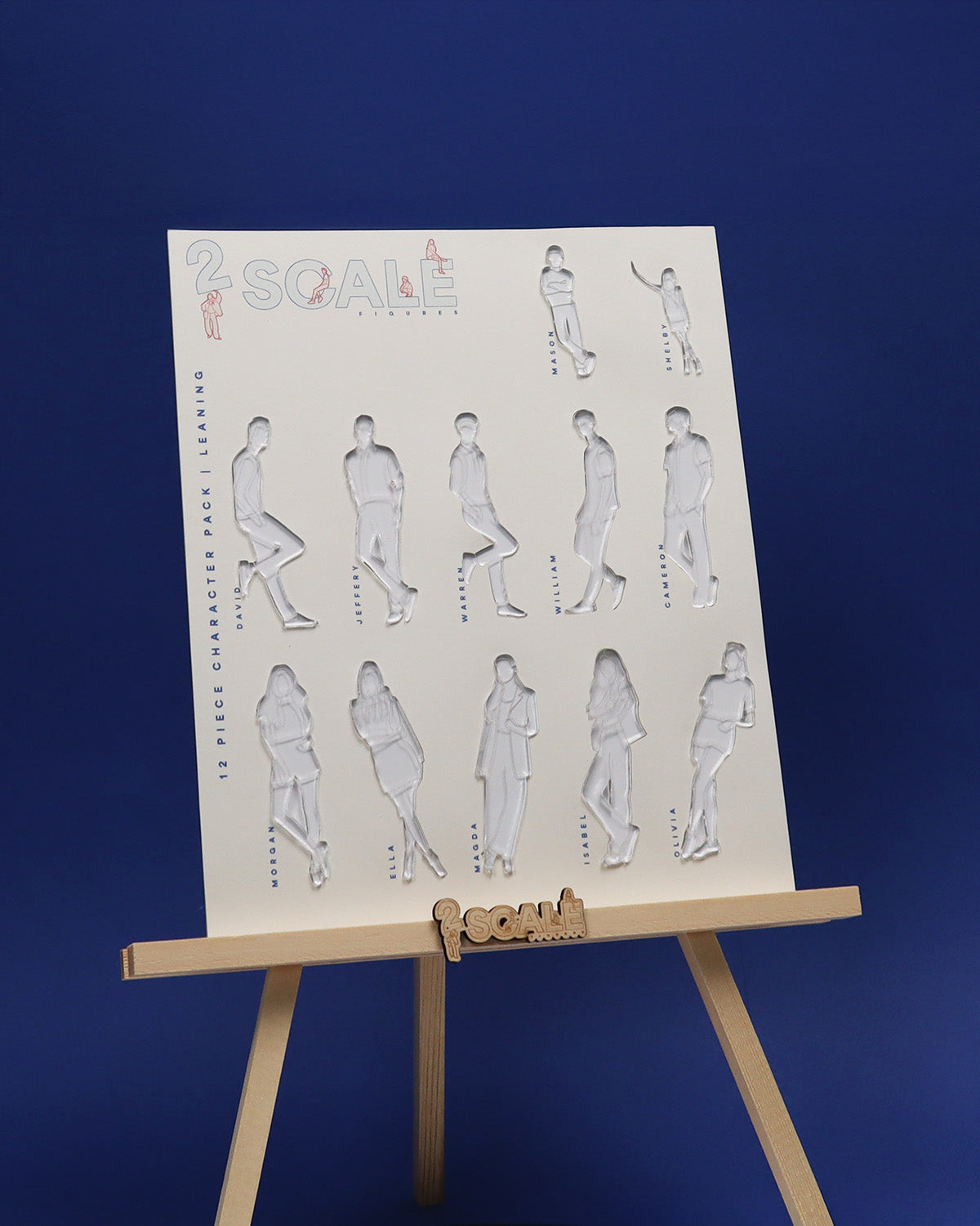 12 Piece Character Set Leaning