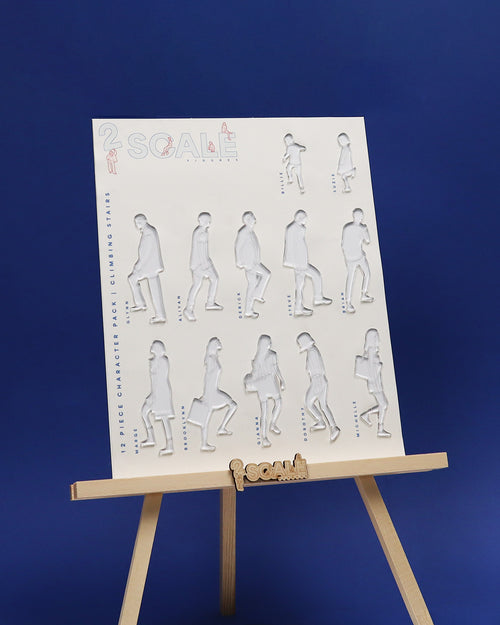 12 Piece Character Set Climbing Stairs