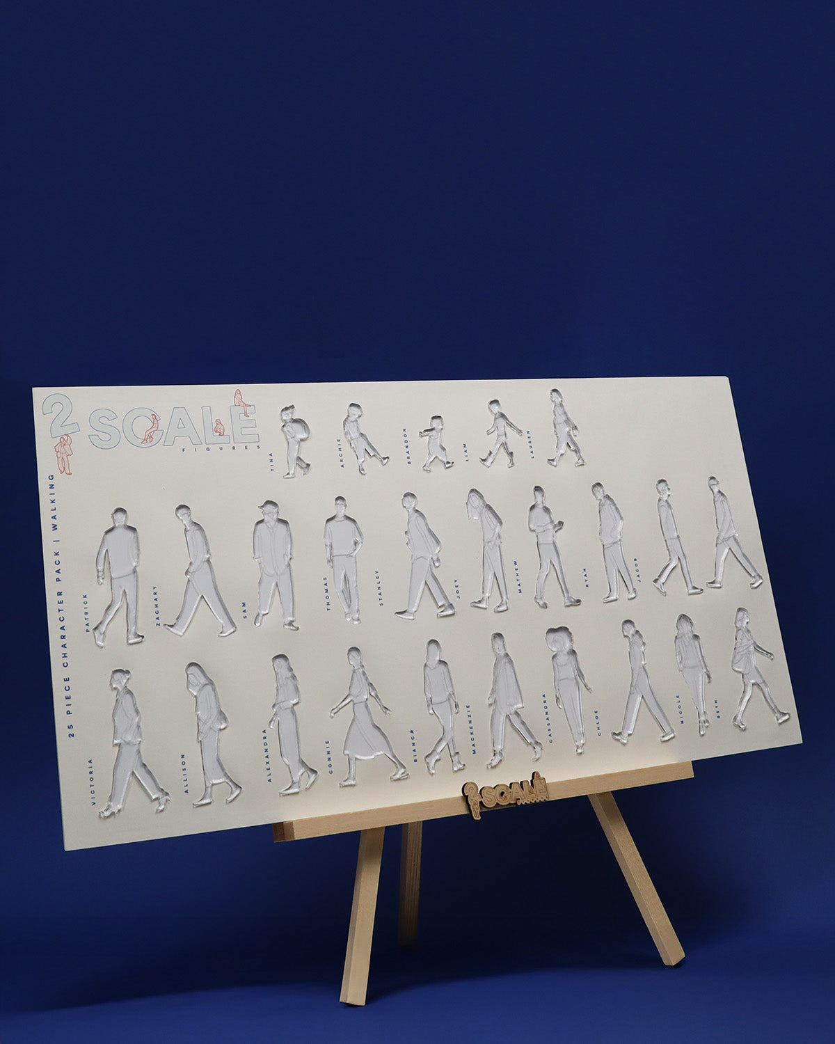 25 Piece Character Set Walking