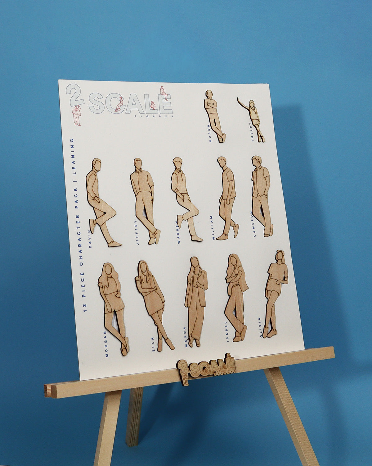 12 Piece Character Set Leaning