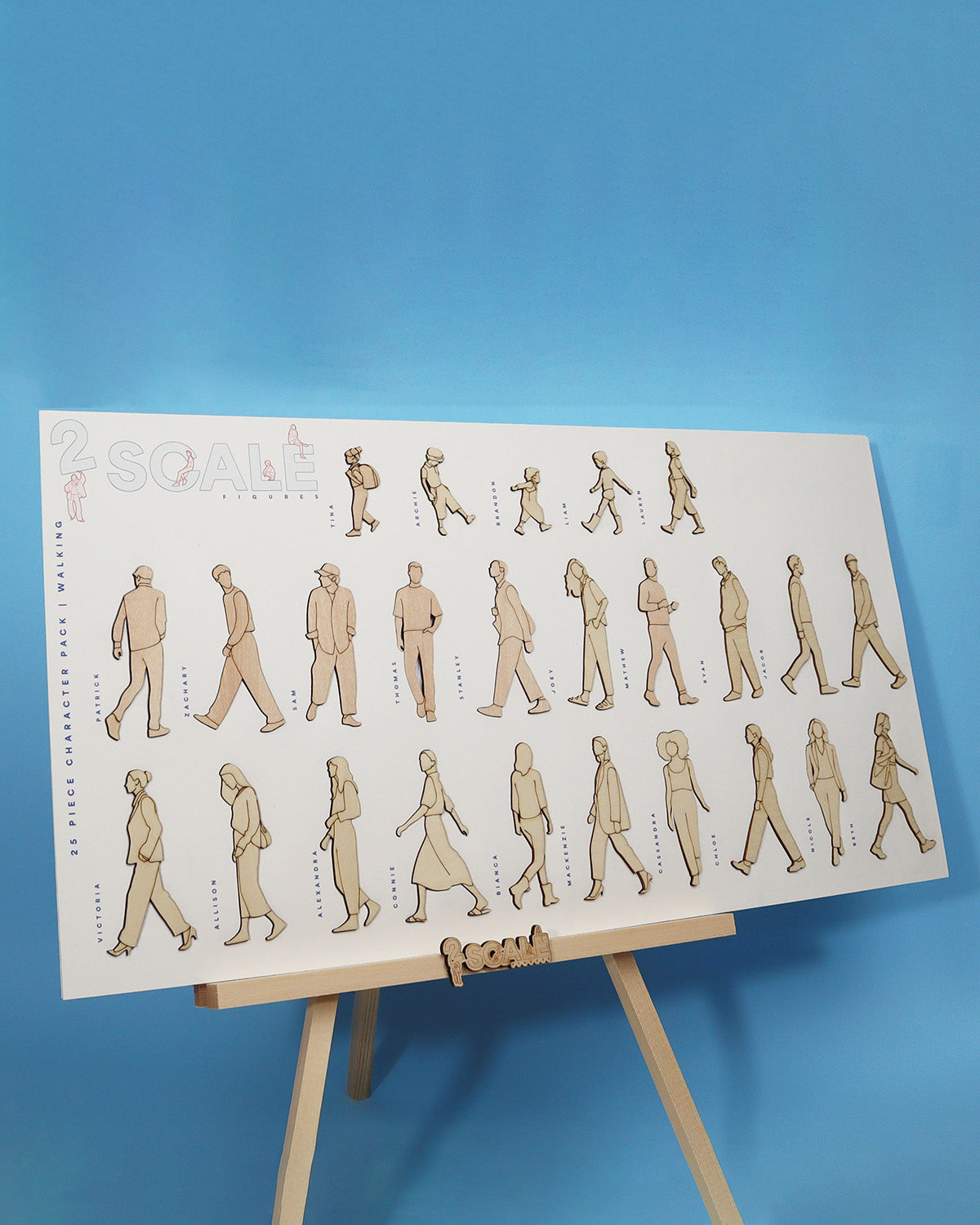 25 Piece Character Set Walking