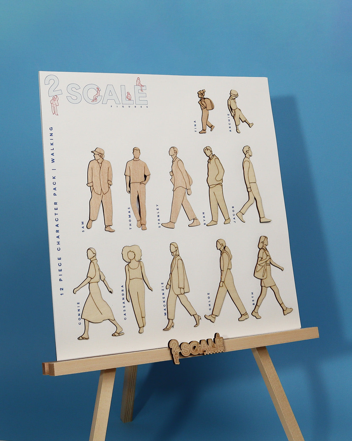 12 Piece Character Set Walking